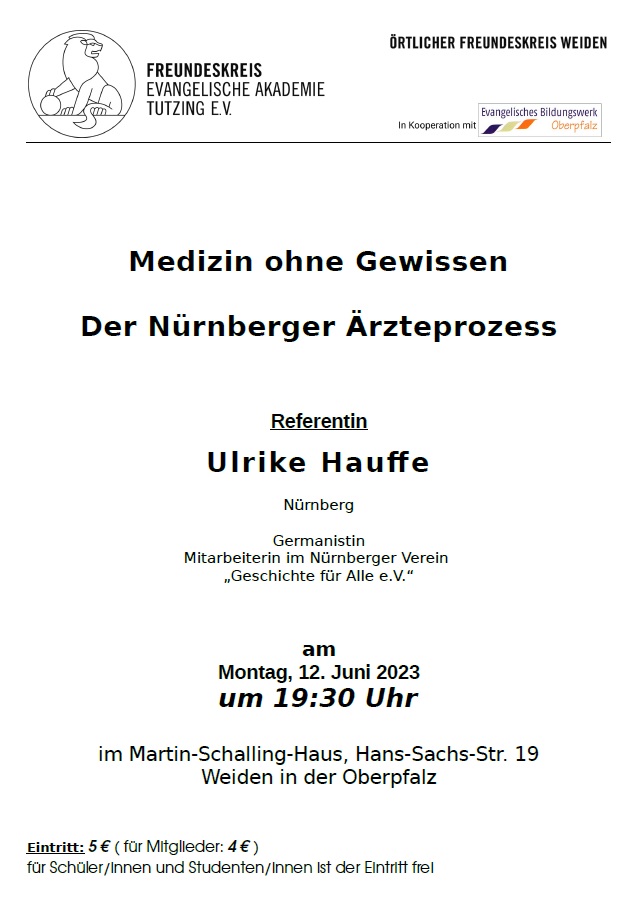 Herzliche Einladung zum Vortrag am 12. Juni 2023