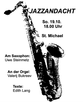 Plakat zur Jazzandacht